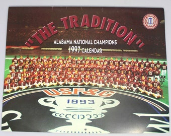 Kalendarz 1997 Alabama Football National Champions/Zdjęcia z mistrzostw/Alabama kolekcjonerska/Trener/Roll Tide Roll/Alabama Crimson Tide/SEC