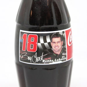Bobby Labonte #18 Nascar collectible Coke bottle/ NASCAR/ Race car drivers/
