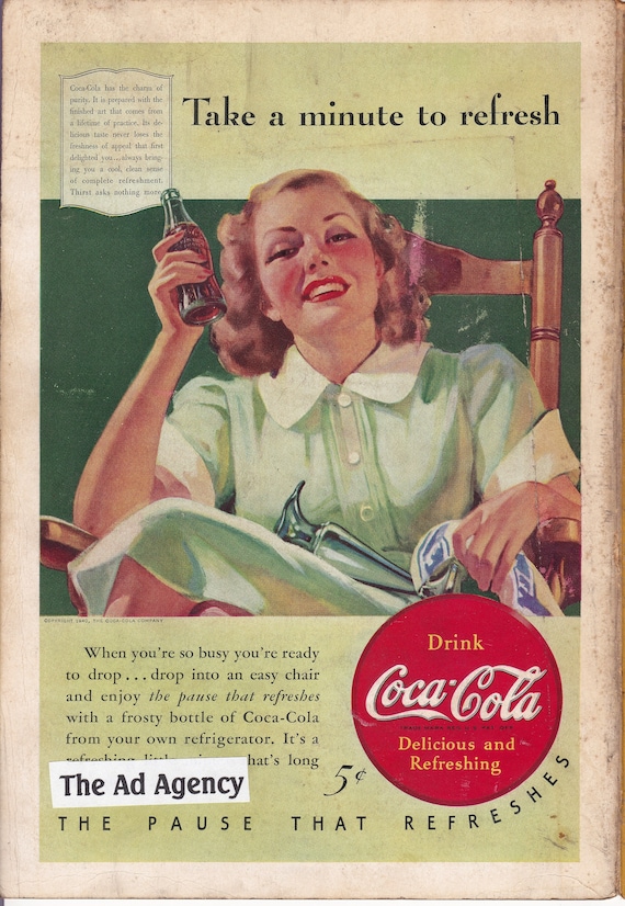 Coke Refresh ミラー 1940 Coca Cola 