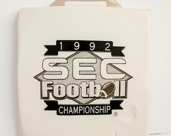 1992 SEC Football Championship souvenir cushion/ Alabama Crimson Tide/ Dr. Pepper/ Florida Gators/ Gene Stallings/ Steve Spurrier