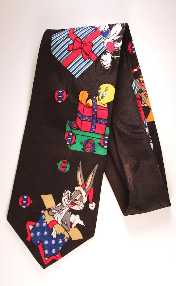 Looney Tunes Christmas Vintage Tie/ Vintage Cravat/ - Etsy Singapore