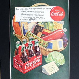 1951 Coca-Cola Magazine Advertisement/Vintage advertising/retro ads/1950s/Coke/Coca Cola/cool men's gift/pause that refreshes