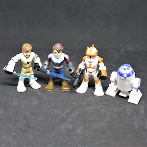 Star Wars Clone Wars Adventures character collection/ Luke Skywalker/ Obi Wan Kenobi/ R2D2/ Storm Trooper/George Lucas/ / Science fiction