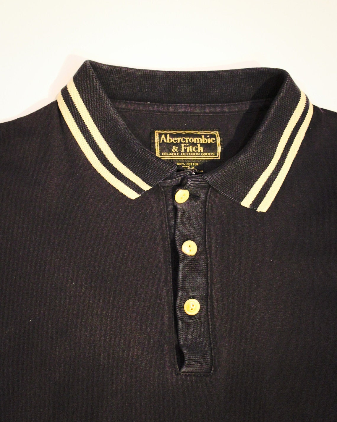 Vintage A & F golf shirt/ Abercrombie and Fitch/ Blue knit Etsy
