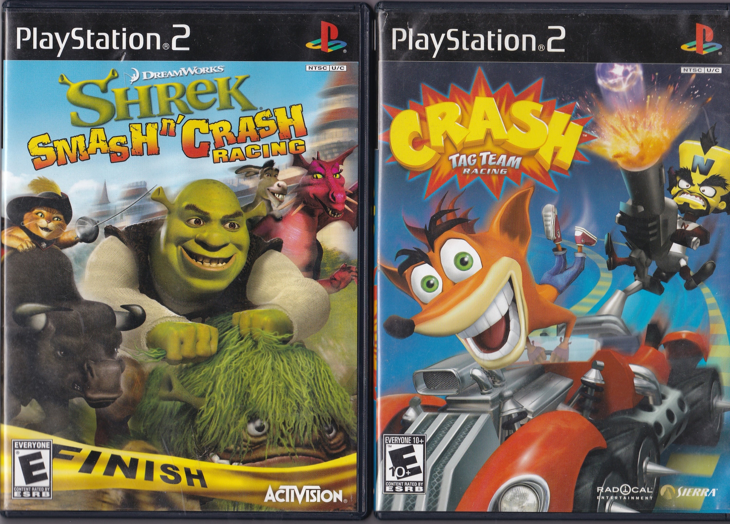 PS2 Game Collection/shrek Smash N' Crash/ Crash Tag Team 