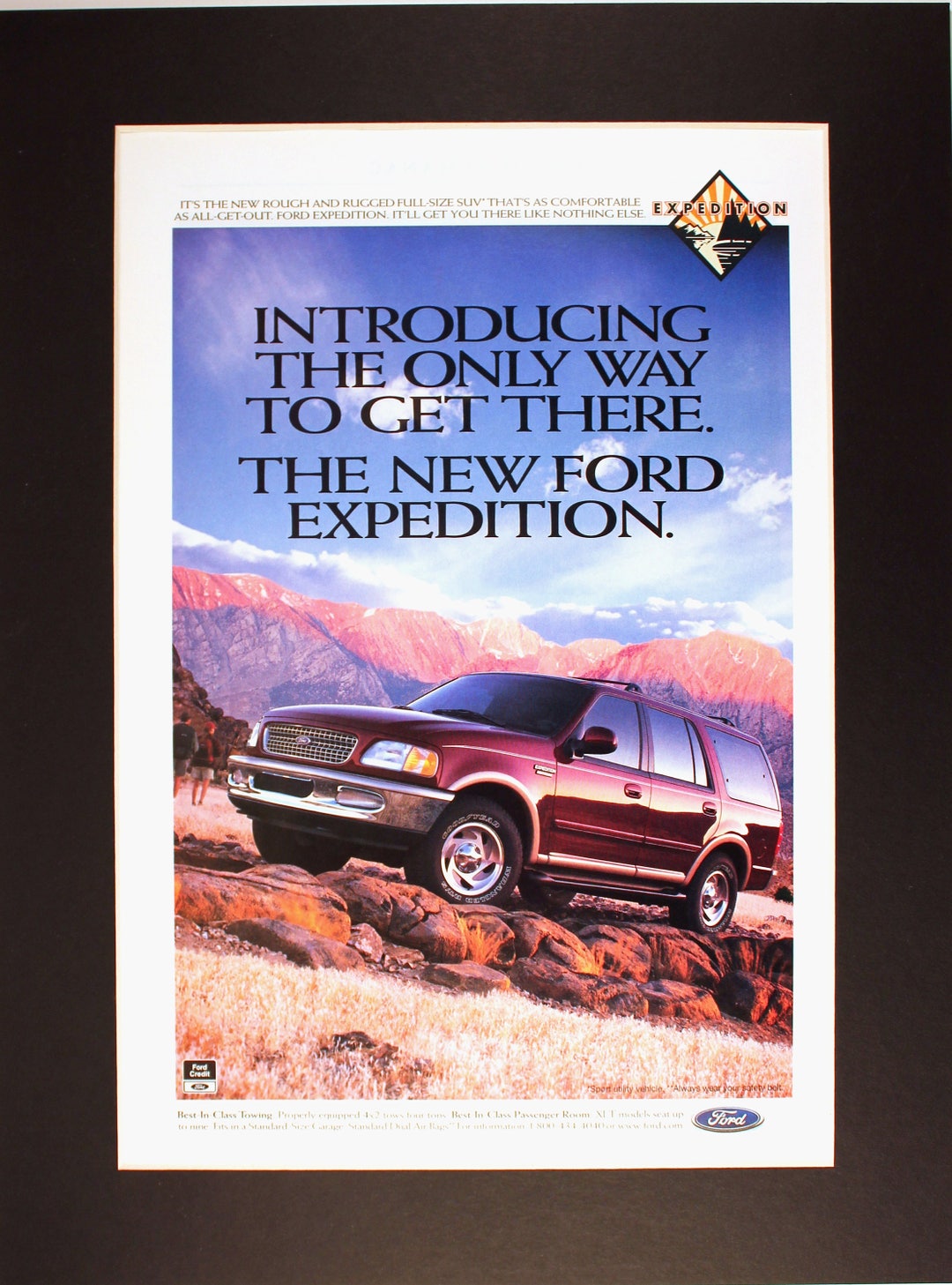 1997 Ford Expedition Magazine Ad /vintage Ad/ Cool Men's Gift