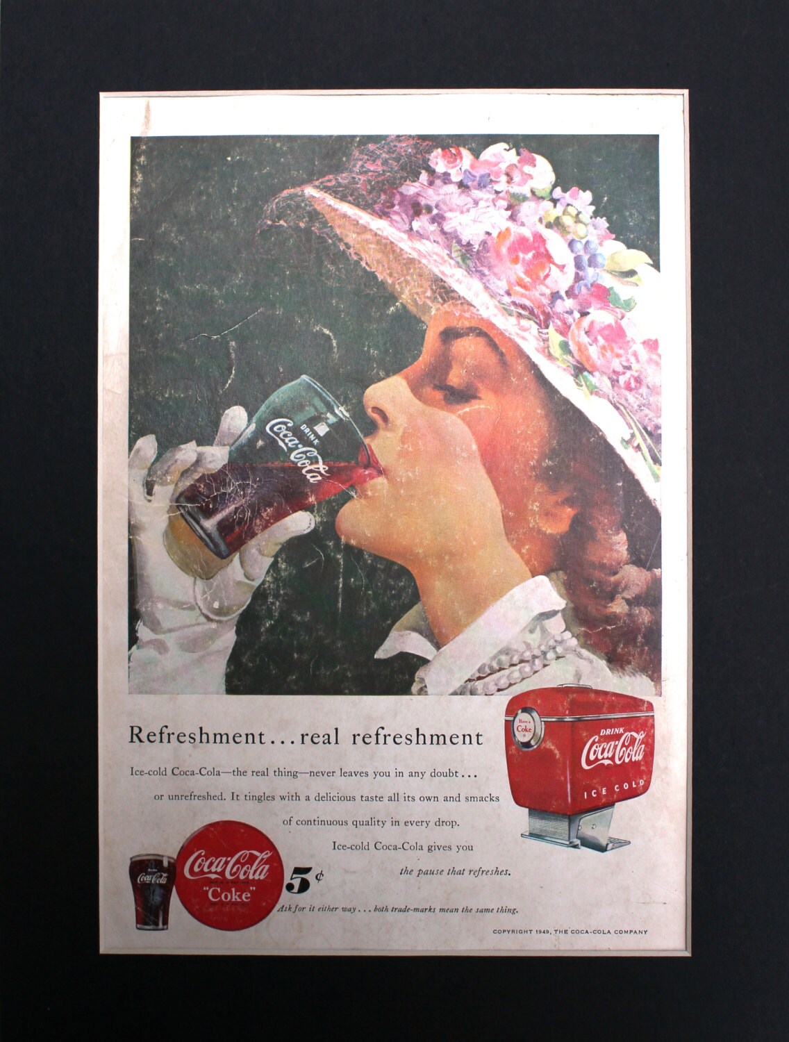 1949年のコカ・コーラ誌の広告 - Etsy 日本