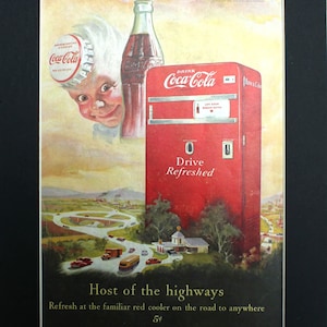1950 Coca-Cola Magazine Advertisement/Vintage advertising/retro ads/1950s/Coke/Coca Cola/cool men&#39;s gift/pause that refreshes