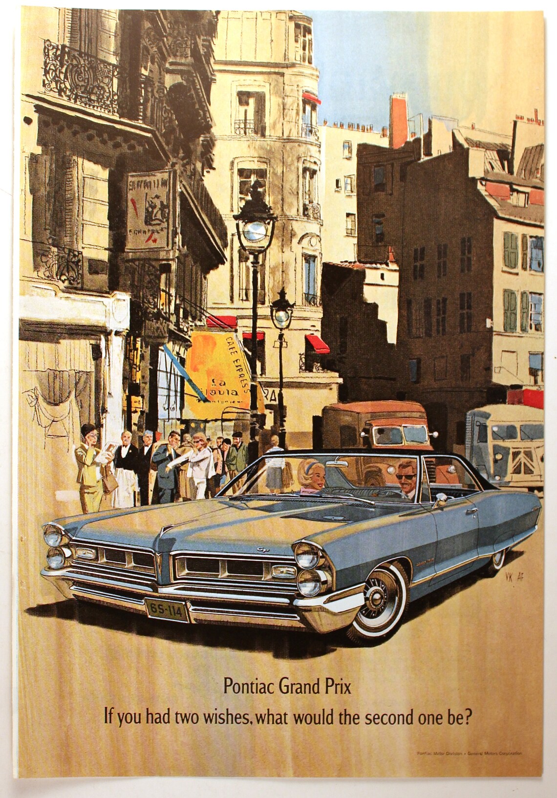 1965 Pontiac Grand Prix Magazine Advertisement/vintage | Etsy