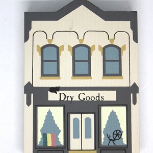 Dry Goods Store Cat&#39;s Meow collectible building/ 1985 Series Collectible House/ Flat house/ Cat&#39;s Meow/ Faline /Casper the cat