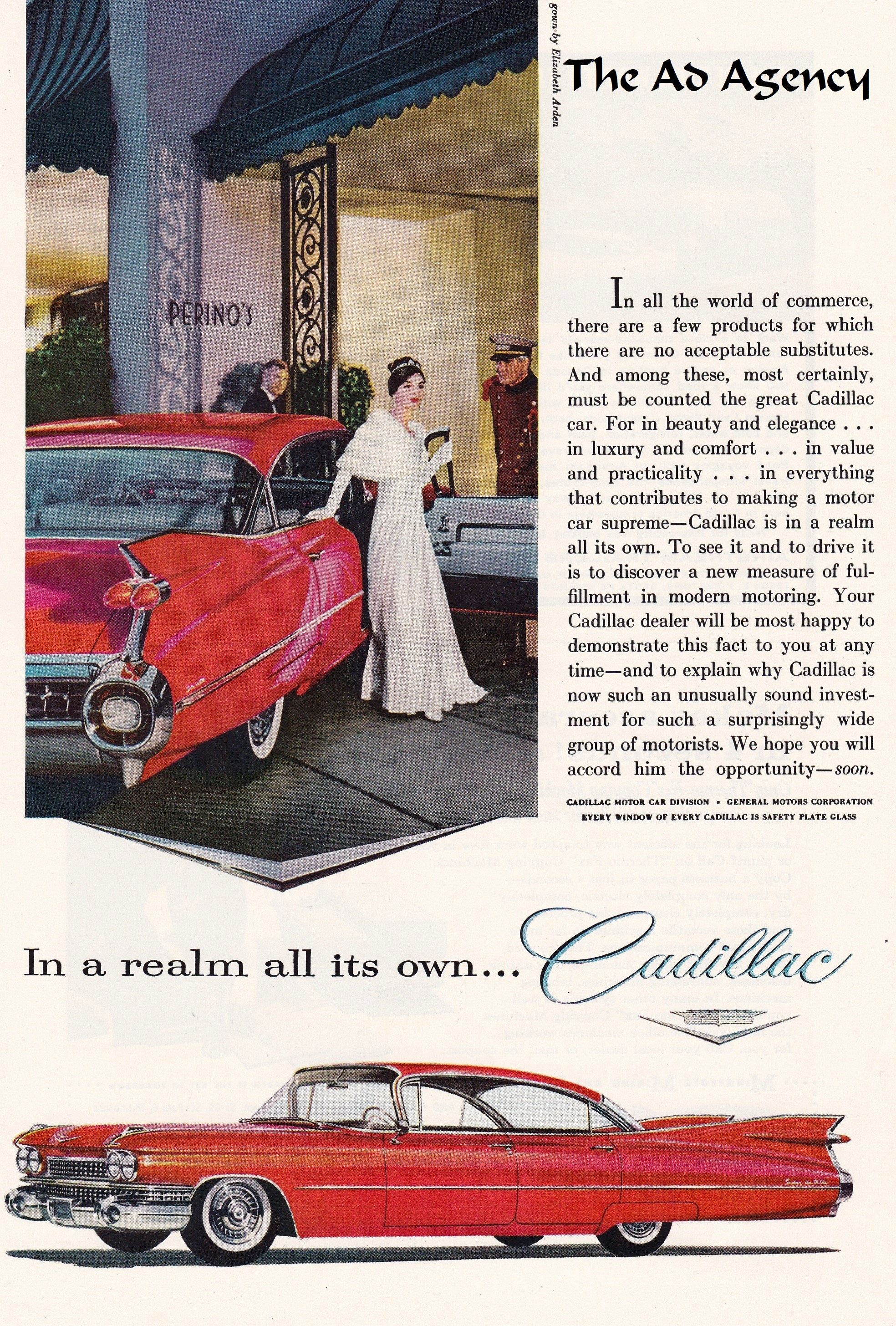 1959 年キャデラック マガジン広告/ビンテージ雑誌広告/自動車アート