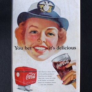 1952 Coca-Cola Magazine Advertisement/Vintage advertising/retro ads/1950s/Coke/Coca Cola/cool men&#39;s gift/pause that refreshes