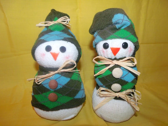 Items similar to Christmas Decorative Sock Snowmen on Etsy