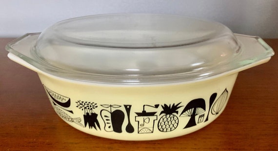 Pyrex Mod Kitchen 1 5qt Casserole Promotional 1958 Etsy