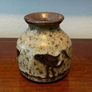 Hoggett Pottery Sanibel Seagull Weed Pot - 1984