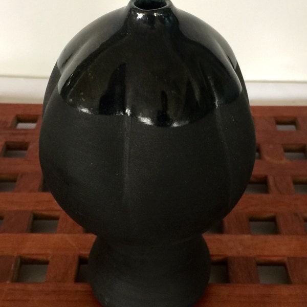 Vintage Black Weed Vase