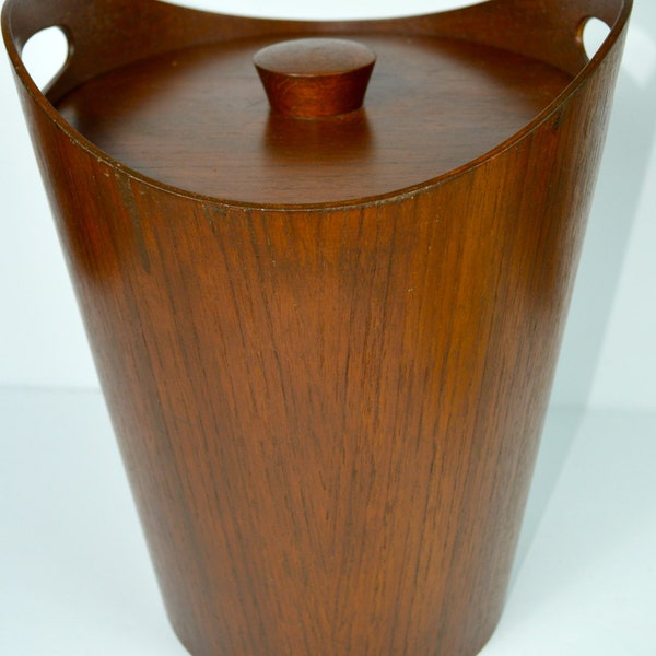 Danish Modern Teak Bentwood Ice Bucket