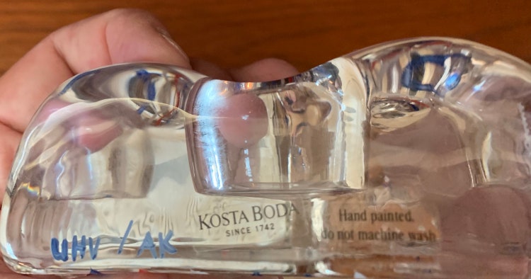 Sales up to 60 Kosta Boda &quot;Piece of Cake&quot; Candle Holder