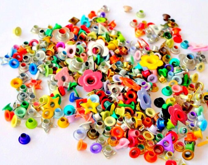 Scrapbooking Eyelets Rivets & Brads Embellishments Color Etsy