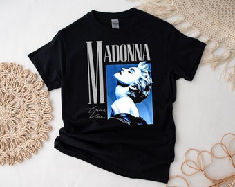 Madonna Queen of Pop shirt, Madonna Musician True Blue T-shirt, Vintage Madonna Sweatshirt, Madonna Fan Concert Tour, Madonna 90s t shirts