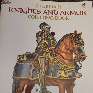 KNIGHTS and ARMOR Coloringbook by AG Smith - 42 pages