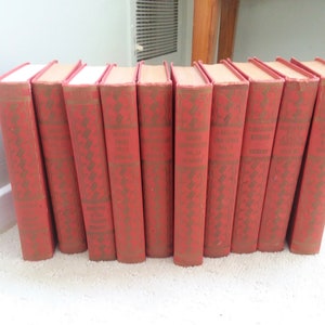 Set of Dickens Stories - David Copperfield, Tale of Two Cities,Oliver Twist, Christmas Stories, Pickwick Papers- 1940s- Standard Book Co.