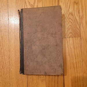 Antique 1859 Colloquial French Reader School Textbook, Translation, Narratives in French by Louis Fasquelle LLD Prof. U of Michigan