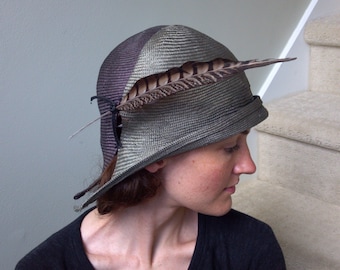Christine A Moore Millinery Wool Felt Feathers Hat Arturo Rios hat.jpg?cb=  main image 3