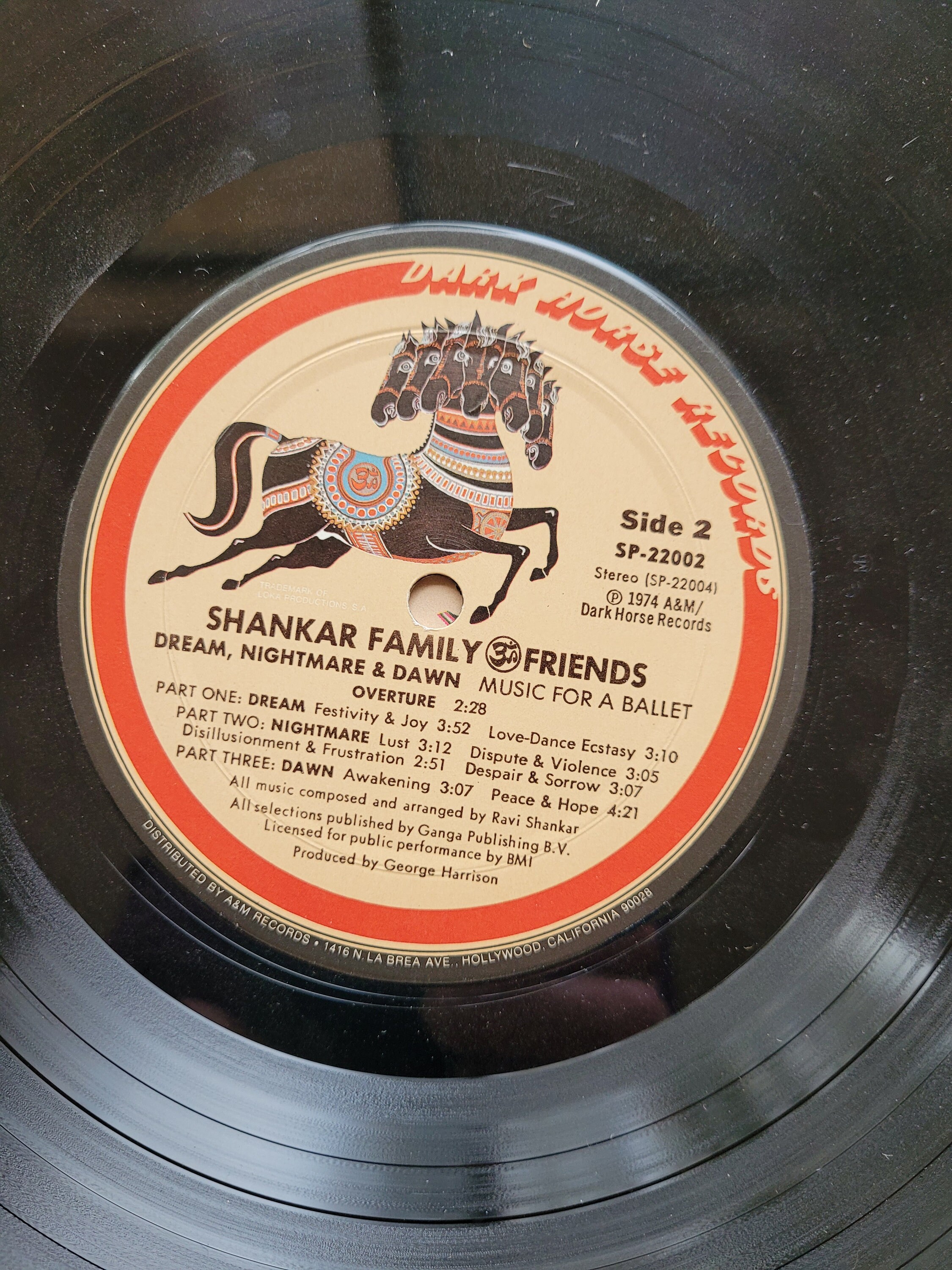 Shankar Family & Friends (george Harrison) Vintage Vinyl Record 