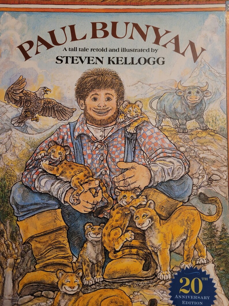 Steve Kellogg Tall Tails - Set of Two - Paul Bunyan & Pecos Bill ...