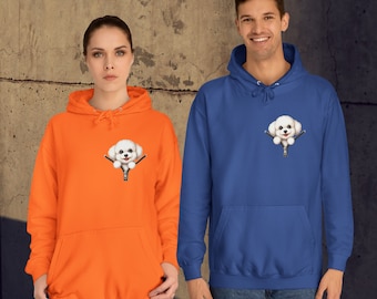 Bichon Frise Unisex College Hoodie