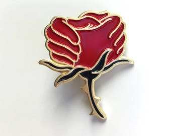 Rose Resilience Enamel Lapel Pin