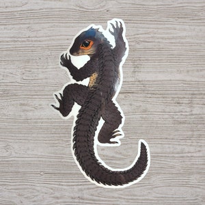 Red Eye Crocodile Stink Transparent Matte Vinyl Sticker