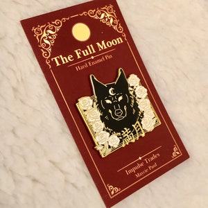 The Full Moon Wolf Hard Enamel Pin