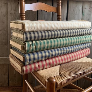 Checkered Gingham Fabric | Homespun | Primitive Fabric | Country Fabric