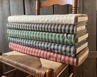 Checkered Gingham Fabric | Homespun | Primitive Fabric | Country Fabric | 43/44” Wide
