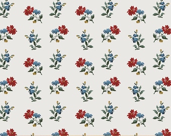 ¡NUEVO! / Colección Jardín Inglés / Tela floral para decoración del hogar / Tela estilo campestre francés / 44/45” de ancho / Elige tu fondo