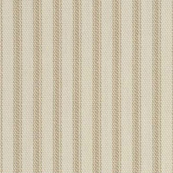 Ticking Fabric | Cream & Tan | Printed Stripe | Medium Weight | 54" Wide | Item #462