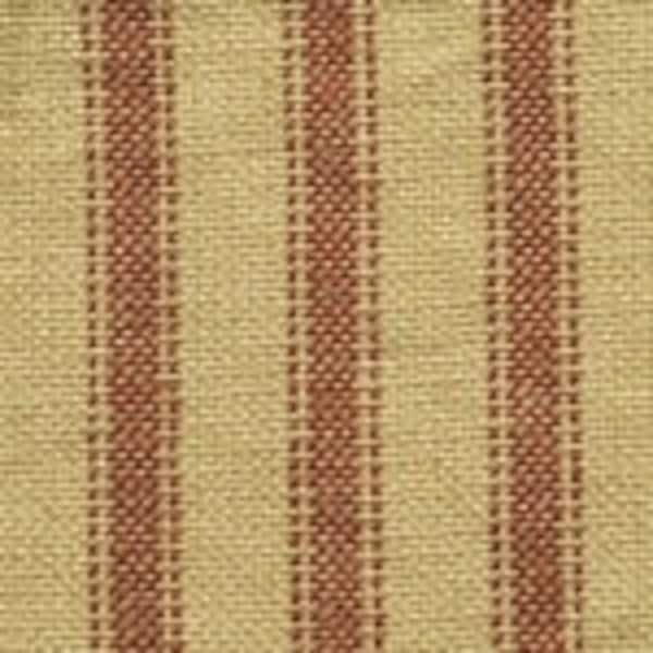 Vintage Ticking | Homespun | Primitive Fabric | Country Fabric | Wheat & Red | Lightweight | 44/45" Wide | Item #329