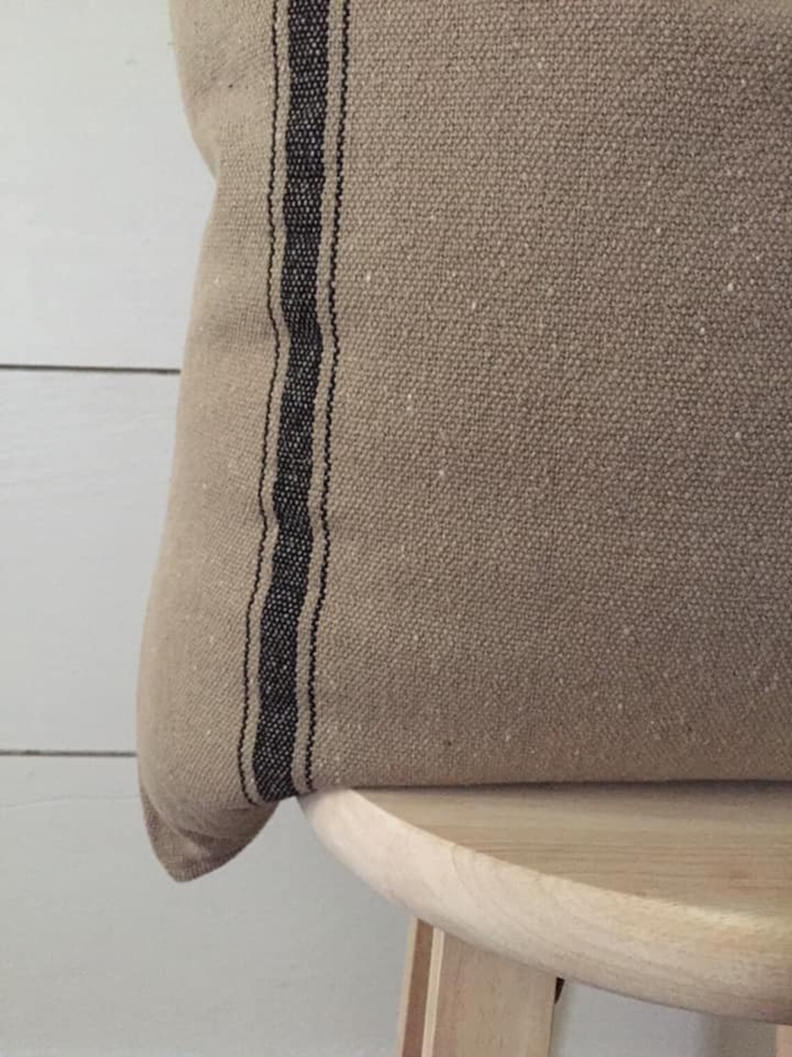Grain Sack Pillow Cover Farmhouse Pillow Cover Ticking Etsy