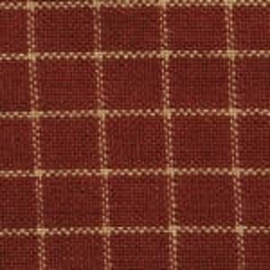 Vintage Ticking | Homespun | Primitive Fabric | Country Fabric | Red & Wheat