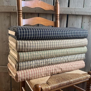 Checkered Fabric | Homespun Fabric | Primitive Fabric | Country Fabric | Lightweight Cotton | 43/44”