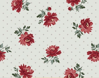 ¡NUEVO! / Colección Jardín Inglés / Tela floral para decoración del hogar / Tela estilo campestre francés / 44/45” de ancho / Elige tu fondo