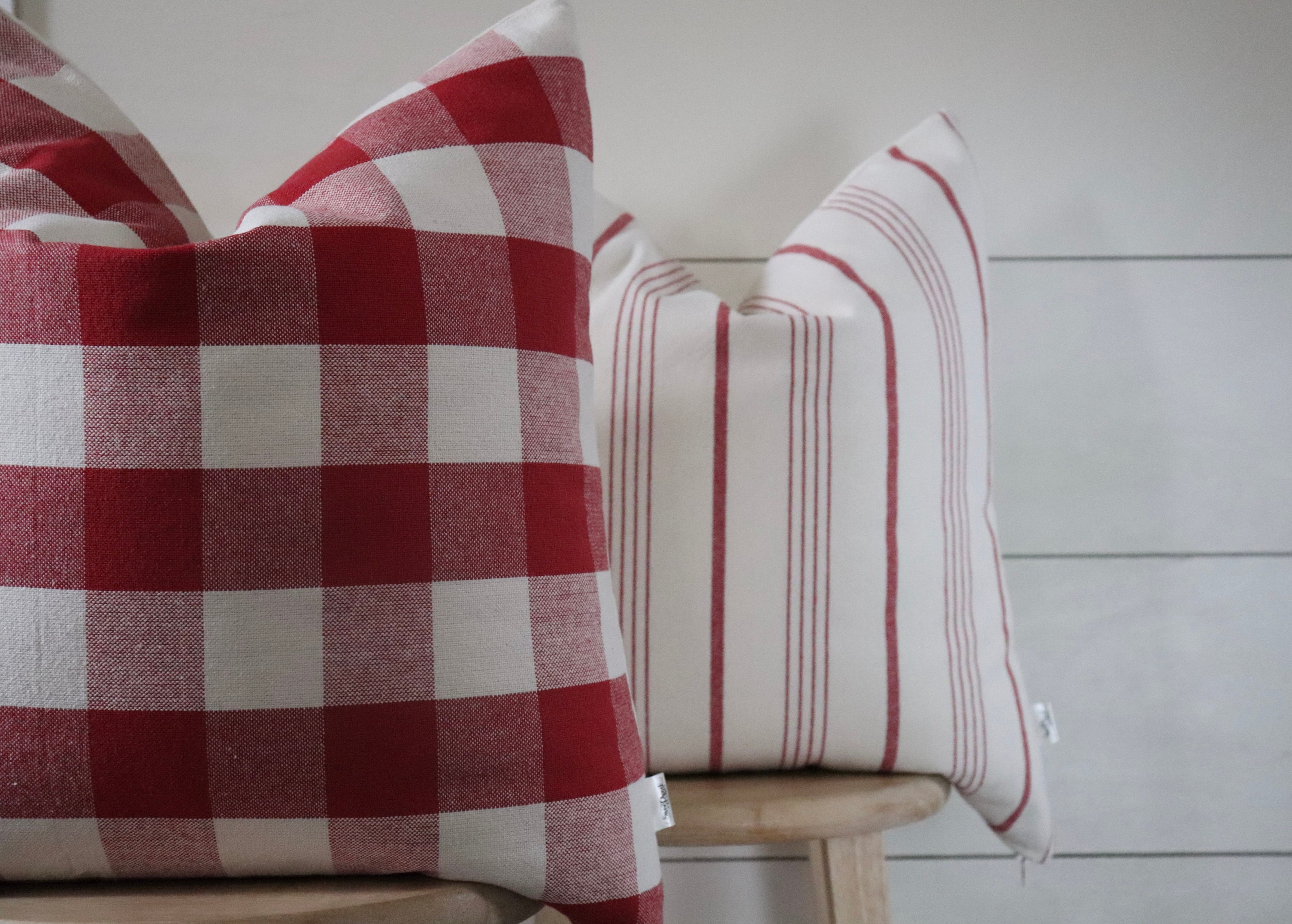 Red sweater pillows best sale