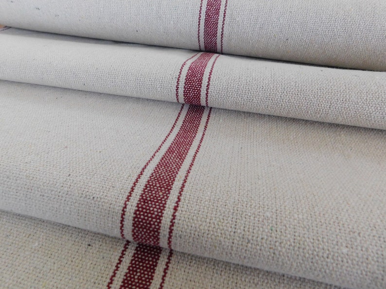 Feed Sack Fabric By The Yard Farmhouse Fabric Ticking Etsy