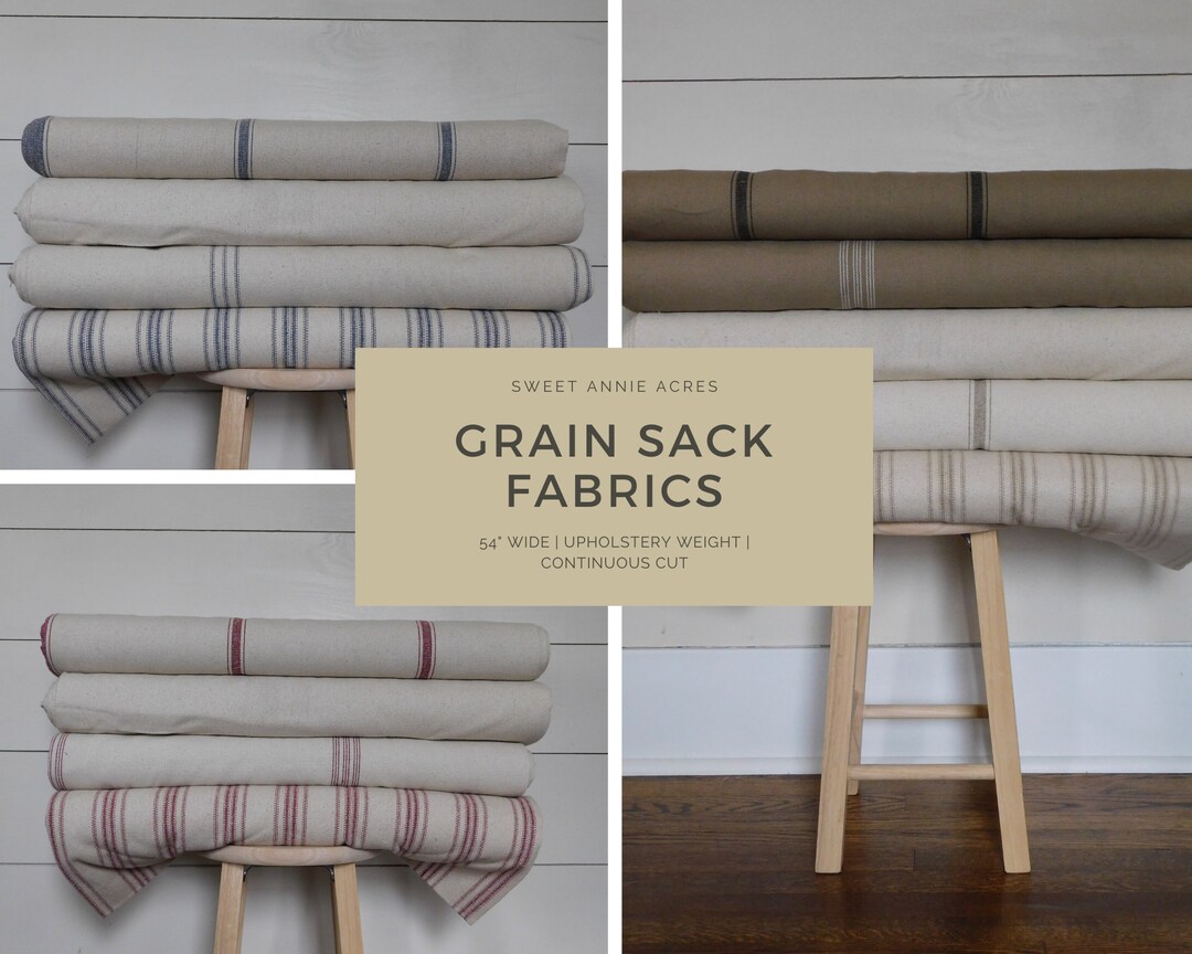 Grain Sack Fabric By The Yard