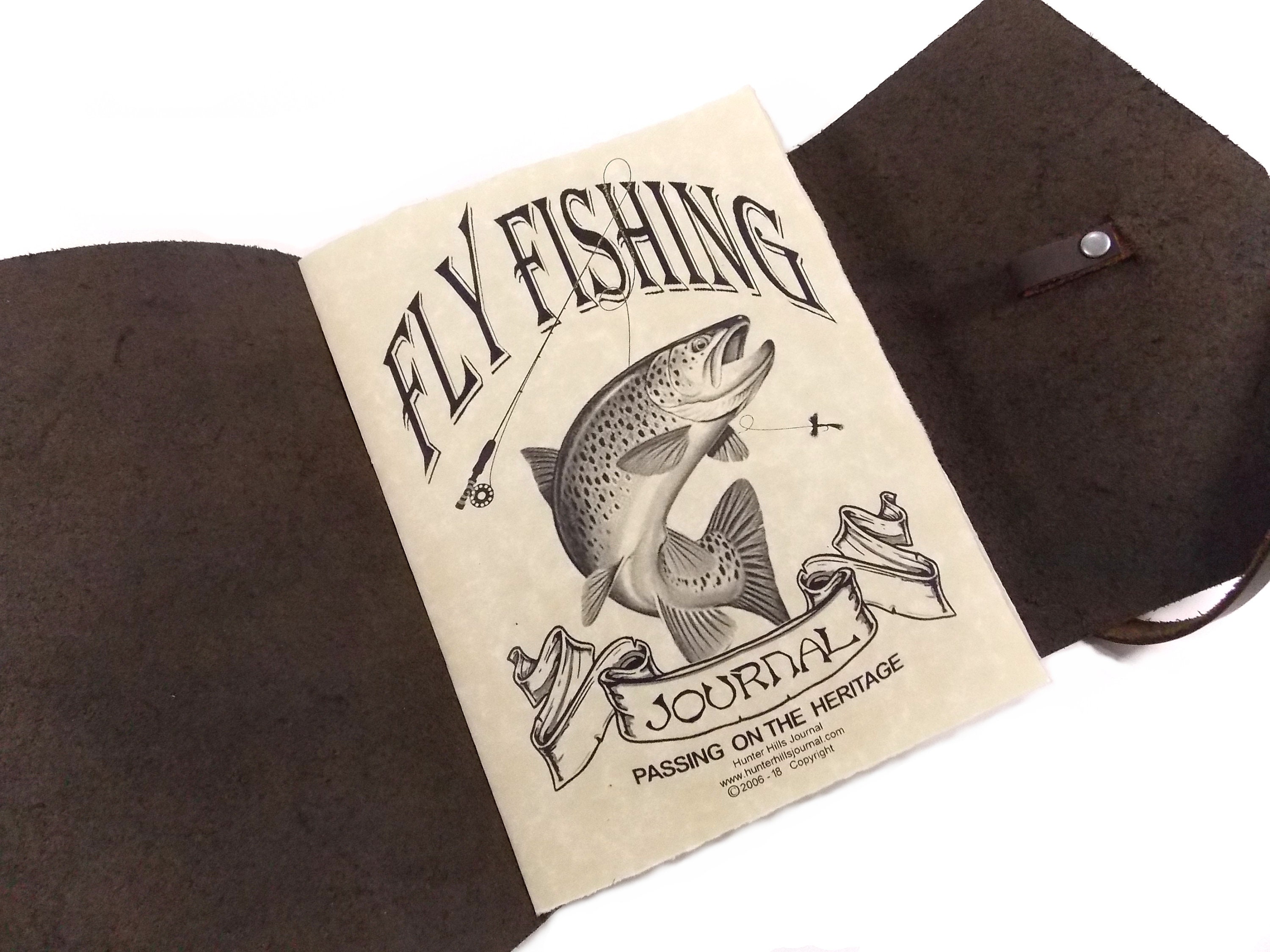 Leather Fishing Book 