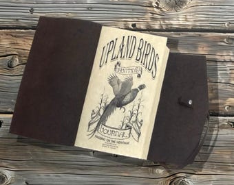 Handcrafted Leather Upland Bird Hunting Journal: 120-Page Logbook