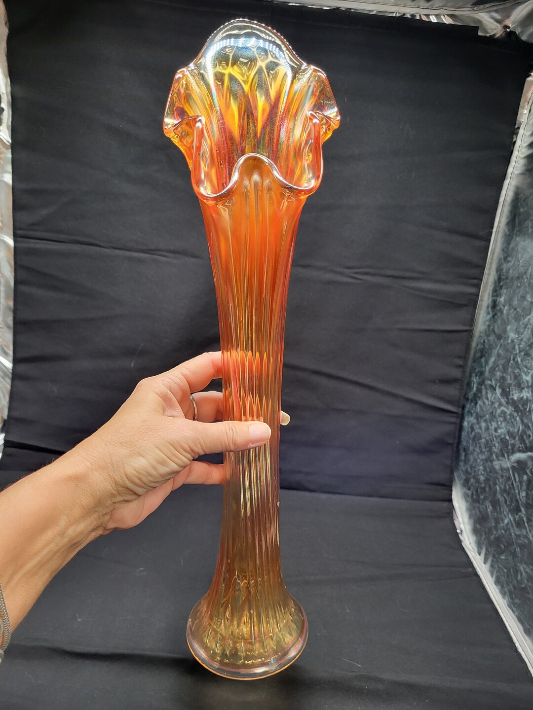 Antique Fenton 916 Swung Funeral Vase Etsy