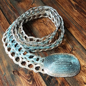 Vintage Braided Wire Belt Made in Greece 36 display picture 1